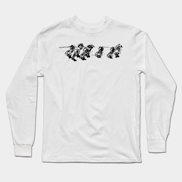 bmx Long Sleeve T-Shirt by rickylabellevie